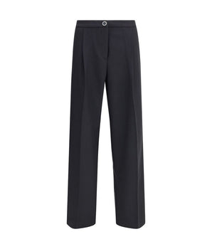 Cruna Black Polyester Casual Pants