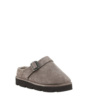 Brunello Cucinelli Gray Calf Leather Bos Taurus Clogs