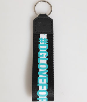 Dolce &amp; Gabbana Multicolor Logo Polyester Brass Holder Keychain Keyring