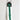 Dolce & Gabbana Green Logo Polyester Silver Brass Holder Keychain Keyring