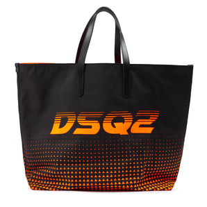 Dsquared² Bicolour Polyester Logo Shopping Bag