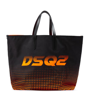 Dsquared² Bicolour Polyester Logo Shopping Bag