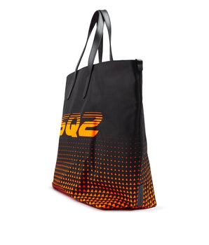 Dsquared² Bicolour Polyester Logo Shopping Bag