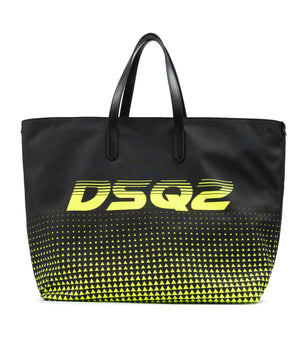 Dsquared² Bicolour Polyester Logo Shopping Bag