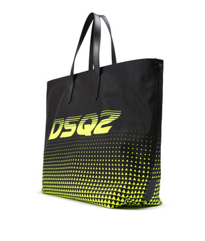 Dsquared² Bicolour Polyester Logo Shopping Bag