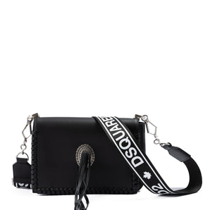 Dsquared² Black Leather Crossbody Bag