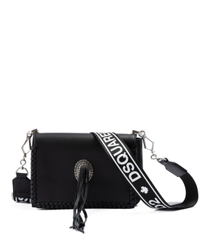 Dsquared² Black Leather Crossbody Bag