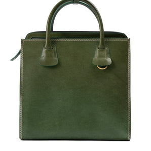 Dsquared² Green Leather Tote Bag