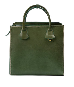 Dsquared² Green Leather Tote Bag
