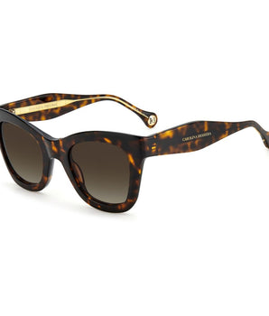 Carolina Herrera Brown Acetate Sunglasses