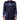 Dolce & Gabbana Navy Silk Long Sleeve Mandarin Collar Shirt