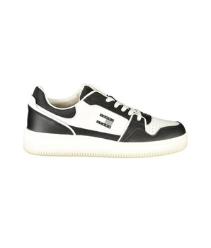Tommy Hilfiger Black Leather Men Sneaker