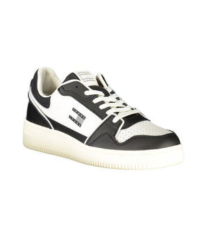 Tommy Hilfiger Black Leather Men Sneaker