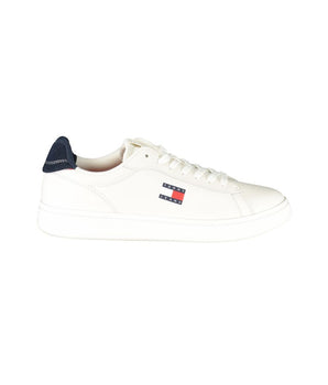 Tommy Hilfiger White Leather Men Sneaker