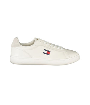 Tommy Hilfiger White Leather Men Sneaker