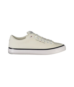 Tommy Hilfiger White Polyester Men Sneaker