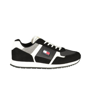 Tommy Hilfiger Black Polyester Men Sneaker