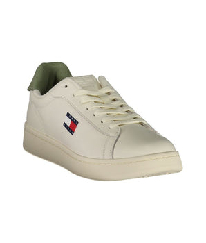 Tommy Hilfiger White Leather Men Sneaker