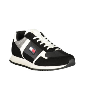 Tommy Hilfiger Black Polyester Men Sneaker