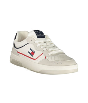 Tommy Hilfiger White Leather Men Sneaker