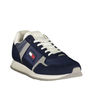 Tommy Hilfiger Blue Polyester Men Sneaker