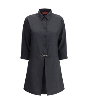 Gucci Gray Wool Casual Dress