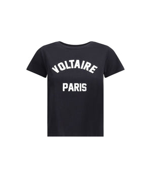 Zadig & Voltaire Black Cotton T-Shirt