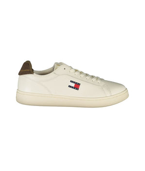 Tommy Hilfiger White Leather Men Sneaker