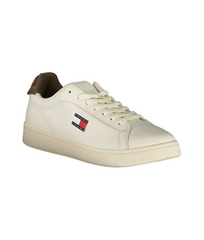 Tommy Hilfiger White Leather Men Sneaker