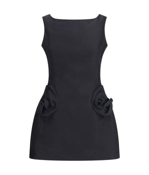 Magda Butrym Black Cotton Cocktail Dress