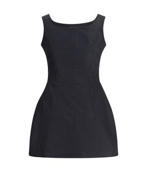 Magda Butrym Black Cotton Cocktail Dress