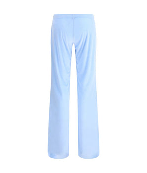 Balenciaga Light Blue Triacetate Casual Pants