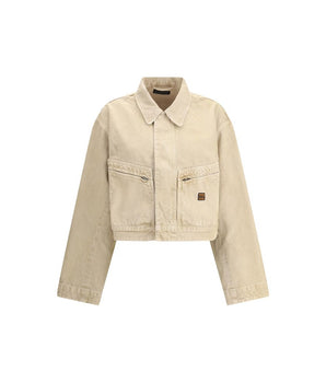 Balenciaga Beige Cotton Denim Jacket