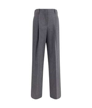 P.A.R.O.S.H. Gray Elastane Casual Pants