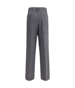 P.A.R.O.S.H. Gray Elastane Casual Pants