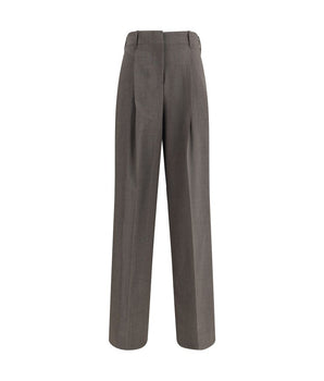 P.A.R.O.S.H. Gray Elastane Dress Pants