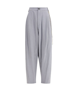 Darkpark Gray Polyester Casual Pants