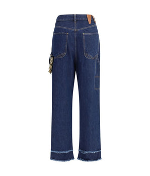 Darkpark Blue Cotton Jeans Denim