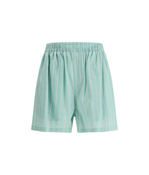 Balenciaga Green Copper Bermuda Shorts