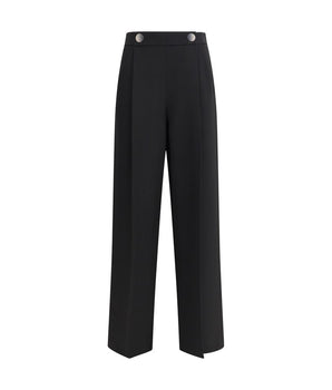 Giorgio Armani Black Silk Casual Pants