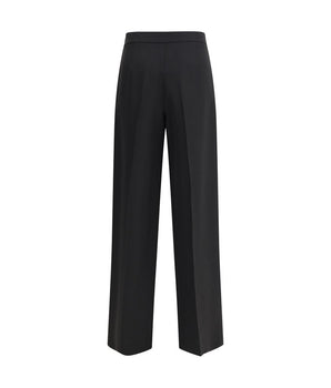 Giorgio Armani Black Silk Casual Pants