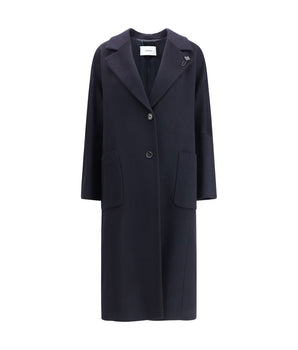 Lardini Black Cashmere Coat