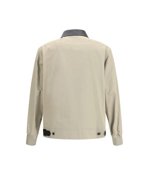 Givenchy Cotton Harrington Jacket with Leather Details