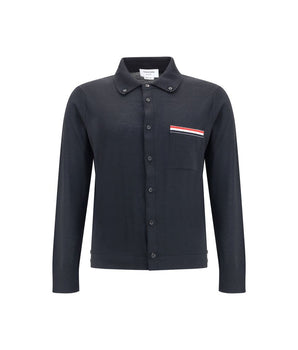 Thom Browne Black Fleece Wool Sweatshirt