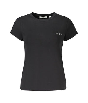 Pepe Jeans Black Cotton Women T-Shirt