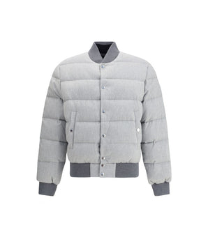 Dolce & Gabbana Gray Cotton Bomber