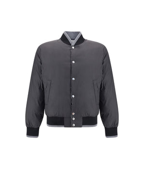 Dolce & Gabbana Gray Cotton Bomber