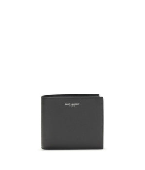 Saint Laurent Black Calf Leather Wallet by Bos Taurus