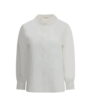 Saint Laurent White Cotton Dress Shirt