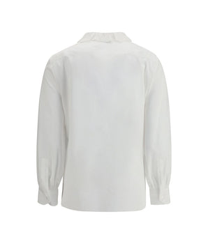 Saint Laurent White Cotton Dress Shirt